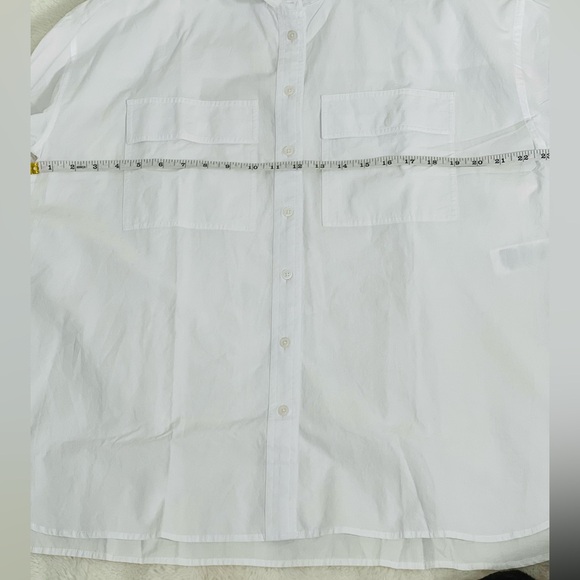 MADEWELL NWT The Signature Poplin Oversized Cotton Button-Up Shirt Size Small - Picture 8 of 10